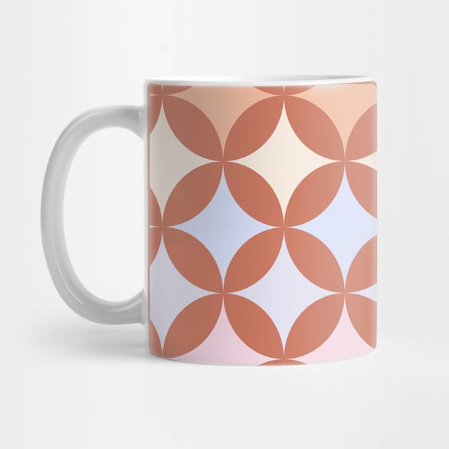 Geometric Pattern: Circle Nested: Terracotta by Red Wolf